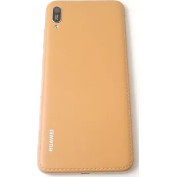 Náhradní díl pro mobilní telefon Huawei Y6 2019 kryt baterie hnědý kožený