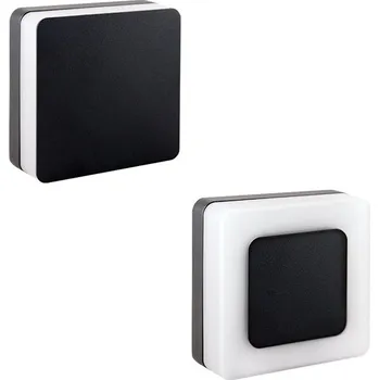 LED svítidlo Draco S, 9W, 3000K, IP65, černá barva