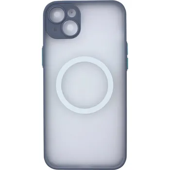 MagSafe silikonový kryt pro iPhone 14 Plus - Šedý