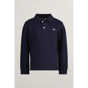 Dívčí košile POLOKOŠILE GANT SHIELD LS PIQUE RUGGER EVENING BLUE