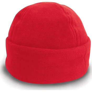 Pracovní přilba Result Headwear Čepice RC 141X s širokou manžetou, fleecová COT28141X00402-red M Červená