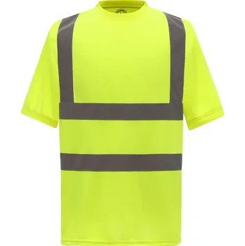 pracovní tričko Yoko Tričko HVJ410 Hi-Vis, krátký rukáv, výstražné COT79J410zv802-hi vis yell M Žlutá fluorescent
