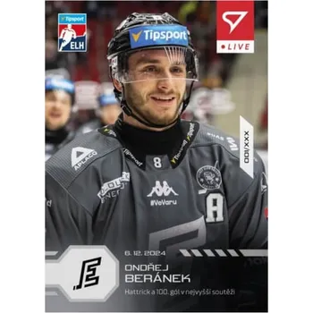 Karetní hra Hokejová karta Live Tipsport 2024-2025 - L-57 Ondřej Beránek