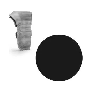 AC AP28 vnitřní růžek k liště NGF56, PVC černá hladká, v: 56 mm, 1 ks