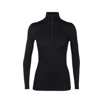 Dámská móda Icebreaker Merino 200 Oasis LS Half Zip Women Black černá S