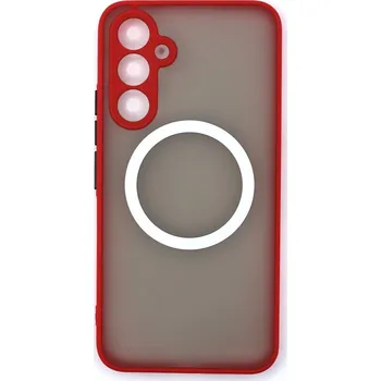 Silikonový kryt s magnetickým kroužkem pro Samsung Galaxy A34 - Červený