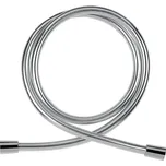 Sprchová hadice plastová, 150 cm, stříbrná