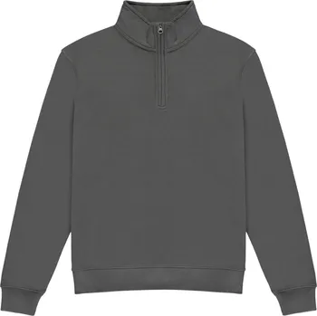 pracovní mikina Kustom Kit Mikina KK 335 s 1/4 zipem COT43033567014-dark grey Šedá tmavá 4XL