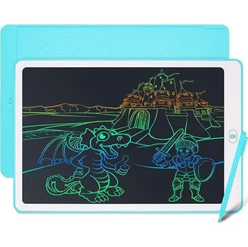 Kreslicí stůl Coolzon Barevný dětský psací tablet s LCD displejem, 15palcový stíratelný psací tablet s funkcí zámku, dětský kreslící blok pro B0BXGXSPTZ