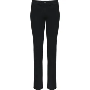 Pánská móda Kariban Kalhoty Kariban K741 chino, dámské COT20K741002u3-black Černá 38
