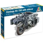 Model Kit military 7406 - Zundapp KS 750 with sidecar (1: 9)