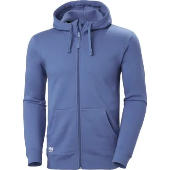 pracovní mikina Helly Hansen Mikina Classic 79328 s kapucí na zip, pánská COT59932846004-stone blue XL Modrá stone