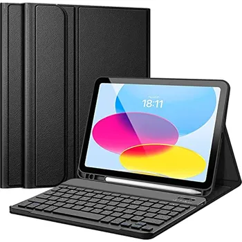 Pouzdro na tablet APASILU iPad 10,9" 10. generace Pouzdro s klávesnicí 2022, tenký kryt s italskou 'ÄéQWERTY odnímatelnou magnetickou bezdrátovou B0BY6YJ16V
