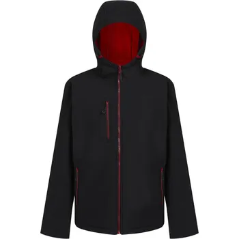 pracovní bunda Regatta Professional Bunda Navigate TRA 705, softshellová COT36A705y2801-black/class S Černá/červená