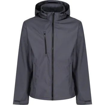 pracovní bunda Regatta Professional Bunda s kapucí Venturer TRA 701, softshellová COT36A701zr401-seal grey/b S Šedá seal/černá