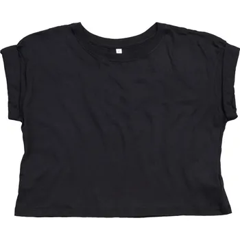 pracovní tričko Mantis Tričko crop top M96, dámský, krátký rukáv COT70009600200-black Černá XS