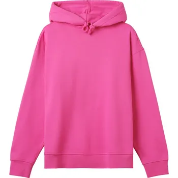 pracovní mikina TRUE BLANKS Mikina s kapucí Contemporary Womens Oversized Hoodie, dámská COT732595ajr02-hyper pink M Růžová hyper