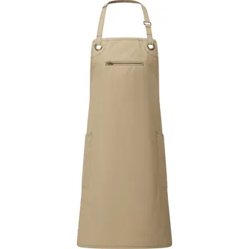 Premier Zástěra Barley PR 121 s laclem a bočními kapsami COT390121za499-khaki/brown UNI Khaki/hnědá