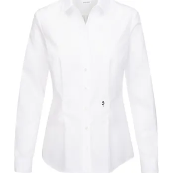 Pánská košile Seidensticker Košile Blouse Slim LSL, dlouhý rukáv, dámská COT780613001xq-white Bílá 48