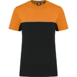 Kariban Tričko WK304, krátký rukáv, pánské COT20W30481313-black/orang 3XL Černá/oranžová