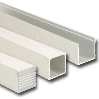 LED páska Přisazený hliníkový profil PO, 35x35 mm, včetně mléčného difuzoru, 2 m