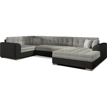 Sedací souprava Rohová rozkládací sedací souprava DAMARIO 338 cm Berlin 01/Soft 11 šedá pravá