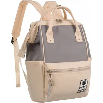 Městský batoh Dámský městský batoh z polyesteru Barva: béžová || šedá