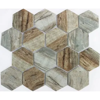 Obklad Skleněná mozaika Premium Mosaic brown 26x30 cm mat MOSV84HBR