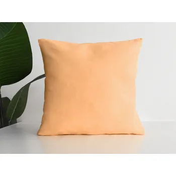 Povlak na dekorativní polštářek XPOSE® Bavlněný povlak na polštář MICHAELA - meruňkový 50x50 cm, Bavlna + Prodloužená možnost vrácení zboží do 50 dnů