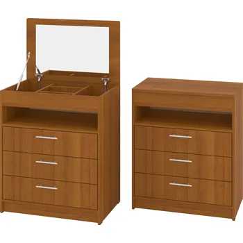 Toaletní stolek Slevadoma Toaletní stolek DRESS-04 Barva: ořech - světlý