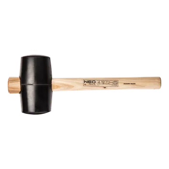 Kladivo NEO TOOLS Gumové kladivo 90 mm/1200 g, rukojeť z hikoru