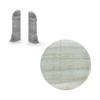 AC AP28 koncovka L+P k liště NGF56, PVC dub světlý, v: 56 mm, 1 pár