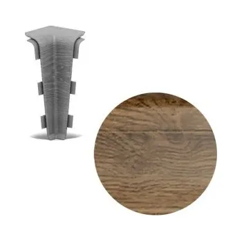 soklová lišta Salag AC AP28/1 vnitřní růžek k soklové liště SG75, PVC Dub superior, 1 ks