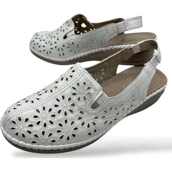 Pánská obuv Koka Dámské bílé zdravotní sandály s otevřenou patou Barva: Bílá, Velikost: 39