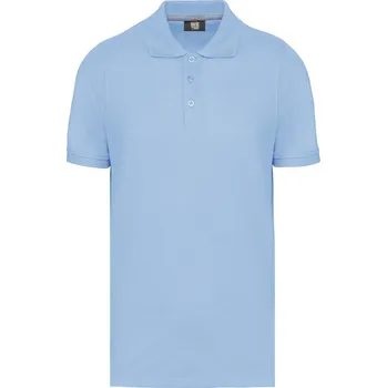 Kariban Polokošile WK274, krátký rukáv, pánské COT20W27441001-sky blue S Modrá nebesky