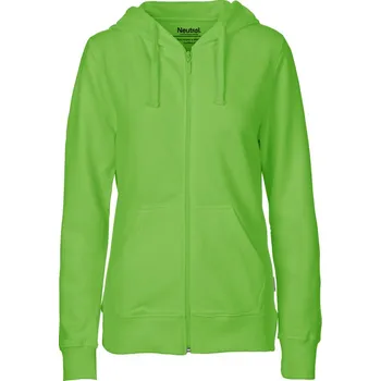 pracovní mikina Neutral Mikina s kapucí O 83301 na zip, bio bavlna, dámská COT77833112203-lime L Zelená lime