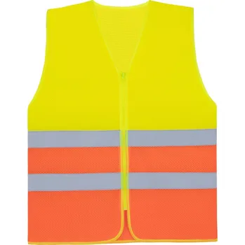 pracovní vesta Korntex Vesta KXCMZ – Rhodes, síťovaná, reflexní COT76XCMZagszf-hi vis yell 2XL-3XL Žlutá fluorescent/oranžová fluorescent
