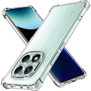 Pouzdro na mobilní telefon Odolný kryt pro Xiaomi Redmi Note 14 Pro 5G průhledný