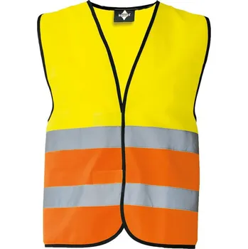 pracovní vesta Korntex Vesta Basic KXVW – Wolfsburg, reflexní COT76KXVWz2003-yellow/oran L Žlutá/oranžová