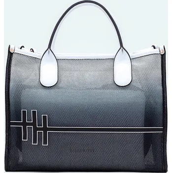 Módní doplněk HISPANITAS Dámský černo-bílá kabelka BV253824-BLACK-618 Velikost