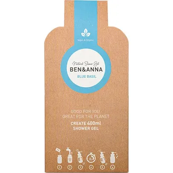 Koupelová kosmetika Ben & Anna Sprchový gel v prášku (2×20 g) - Blue Basil - s vůní eukalyptu Varianta: Blue Basil - s vůní eukalyptu