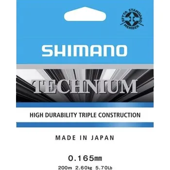Vlasec Shimano Technium 200m 0,14mm 2,450kg 5,5Lb