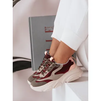 Dámské tenisky Dámské tenisky na platformě VISTALA ZY0592 Barva: Bordová, Velikost: 36