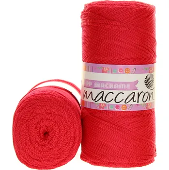 Příze Maccaroni PP Macrame 099 červená