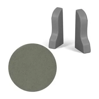 soklová lišta ACARA PRAHA s.r.o. AC AP35 koncovka L+P k liště 08, Cement light grey, 1 pár