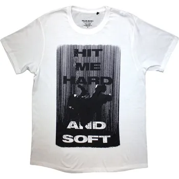 Pánské tričko Billie Eilish Tričko Hit Me Hard And Soft Falling Unisex White XL