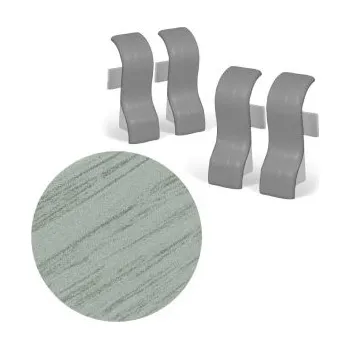 soklová lišta AC AP35 spojka k liště 08, Dub white, 4 ks