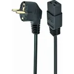 GEMBIRD Kabel 3x1,5mm2 CEE 7/7 (E/F) úhlová vidlice,IEC C19 zásuvka