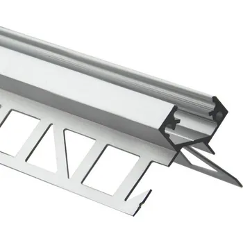 LED páska Hliníkový profil pro obklady a dlažbu DE 41x27 mm včetně mléčného difuzoru 1 m