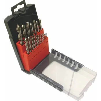 Vrták Nástroje CZ Sada vrtáků 25-dílná 1,00-13,00x0,5mm DIN338RNHSS Lesklá, plast